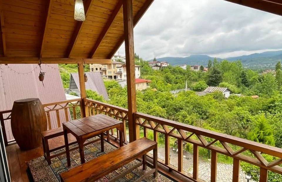 کلبه چوبی جکوزی دار گل بانو (شیرگاه)