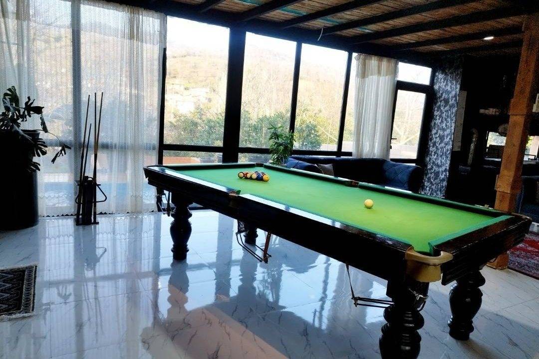 کلبه چوبی دوبلکس، با استخر روباز آبگرم و جکوزی (ماسال)